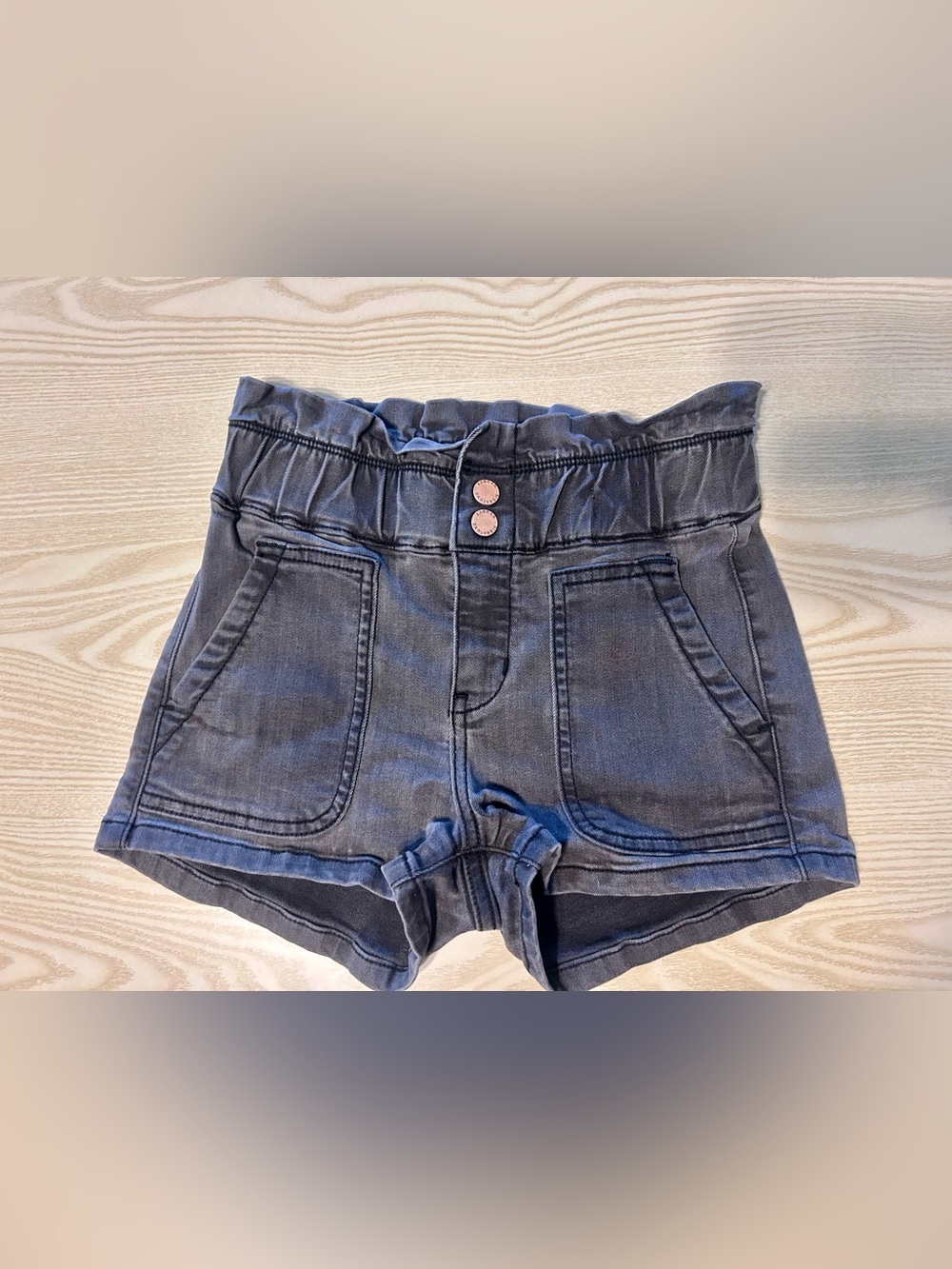 Girls' Dark Wash KanCan Pull-On Denim Shorts